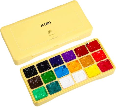 Himi Juego De Pintura De Gelatina De Gouache Colores G