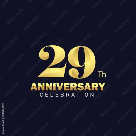 29th Anniversary Logo Design Golden Anniversary Logo 29th Anniversary