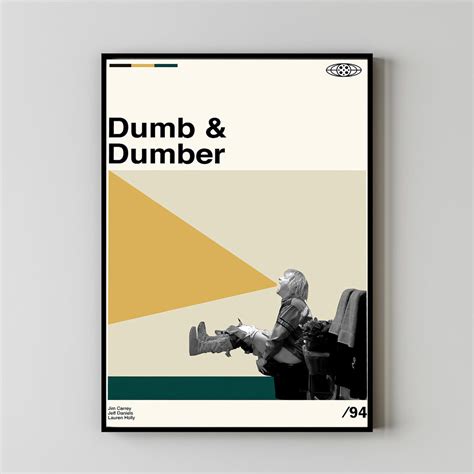 Dumb And Dumber Movie Poster Dumb And Dumber Movie Jim Carrey Film