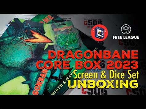 Show And Tell Unbox Dragonbane Boxset Dice Set And Gm Screen By