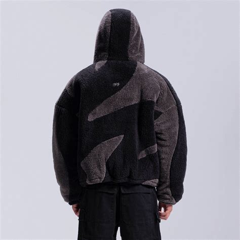 Fluffy Sherpa Jacket Black Weyz Clothing