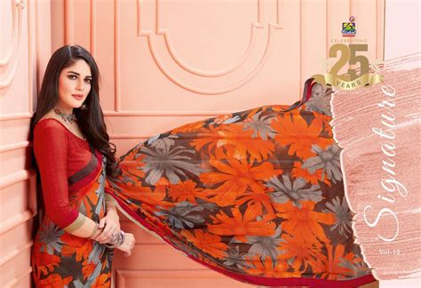 Vishal Prints Signature Vol Printed Fancy Fabric Sarees Collection