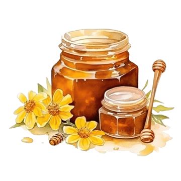 Cute Honey Jar Stationary Sticker Oil Painting Honey Jar Honey Jar