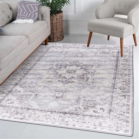 Vernal Sierra Machine Washable Non Shedding Non Slip Area Rug For