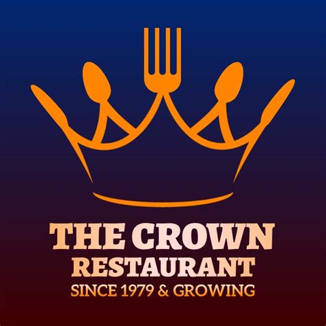 Creative Restaurant Logo Crown Logo Design Template Postermywall
