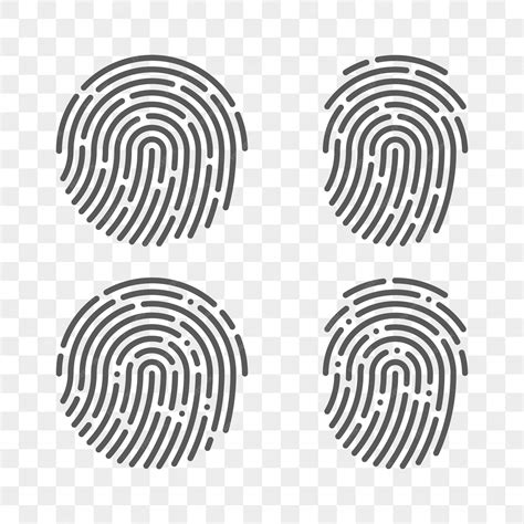 Premium Vector Fingerprint Set