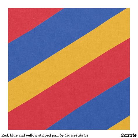 a red, blue and yellow striped pattern with stripes on the bottom half of it