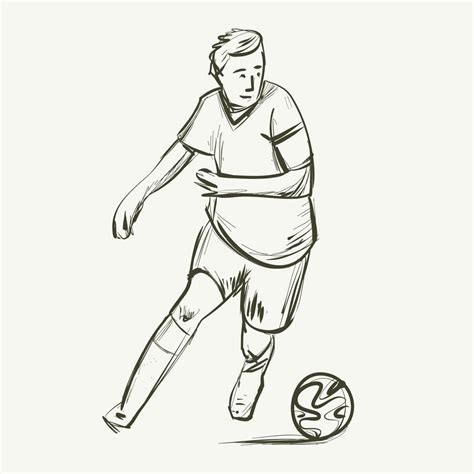 Football Sports Abstract Sketch 10945925 Vector Art At Vecteezy