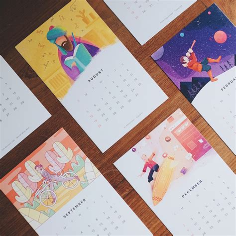 30 Creative 2018 Calendar Design Templates You Will Love