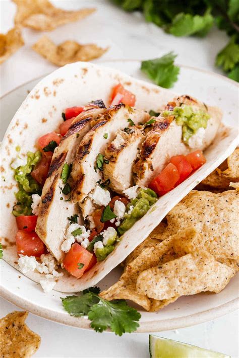 Cilantro Lime Chicken Tacos Easy Chicken Meal To Take To A New Mom