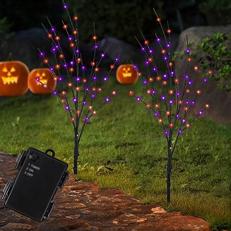 Amazon Twinkle Star Ft Halloween Decorations Black Spooky Tree