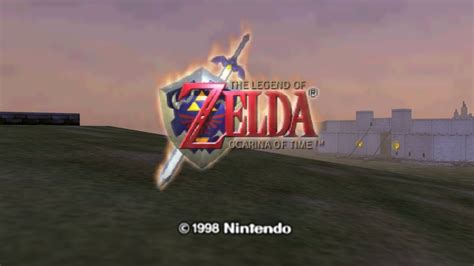 The Legend Of Zelda Ocarina Of Time Intro Youtube