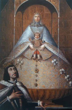 Ilustraci N San Fernando Ante La Virgen De Los Reyes An Nimo Siglo