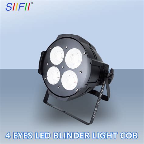 Stage Lighting 4 Eyes 4X50W COB Blinder Warm Cool White 2in1 Profile