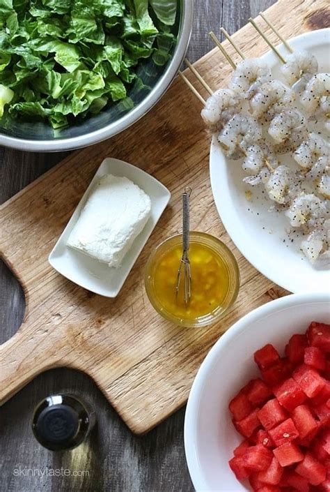 Grilled Shrimp And Watermelon Chopped Salad Skinnytaste