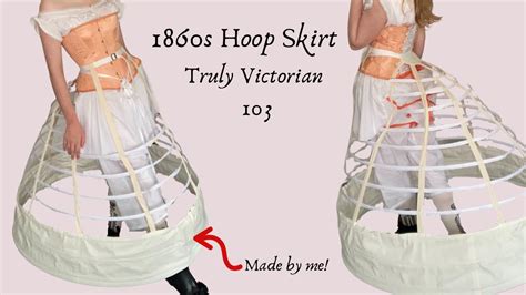 Making An 1860s Cage Crinoline Hoop Skirt From A Truly Victorian