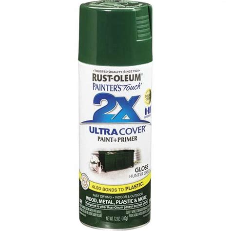 Rust Oleum Enamel Spray Paint Hunter Green Gloss 12 Oz Msc Direct