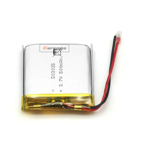 3 7v LP503035 500mAh Lithium Polymer Battery Size 503035