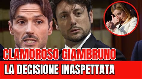 Clamoroso Andrea Giambruno La Decisione Cha Ha Spiazzato Tutti Youtube