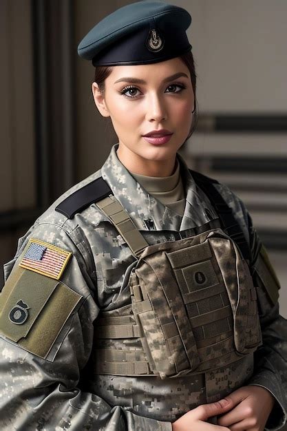 Premium AI Image Military Women