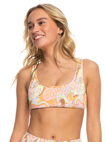 Floraldelic Top De Bikini Bralette Para Mujer Roxy