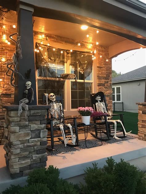 Halloween Front Porch Decor Life Love Larson Porche Halloween Casa