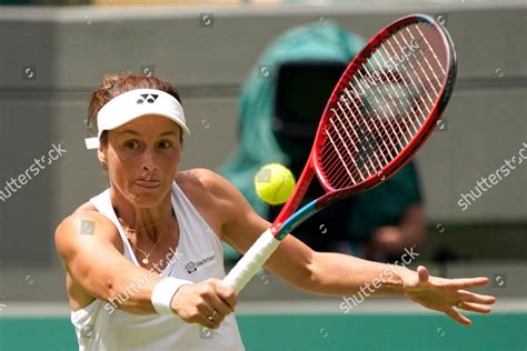 Germanys Tatjana Maria Returns Ball Latvias Editorial Stock Photo