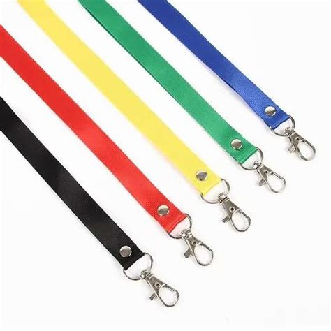 Nylon Plain Multicolour ID Card Lanyards For Office 100pcs At Rs 55