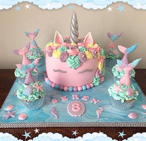 Mermicorn Cake Mermaid Cake Unicorn Cake Magical Cake Mermaid