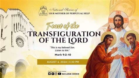 Baclaran Church Feast Of The Transfiguration Of The Lord YouTube