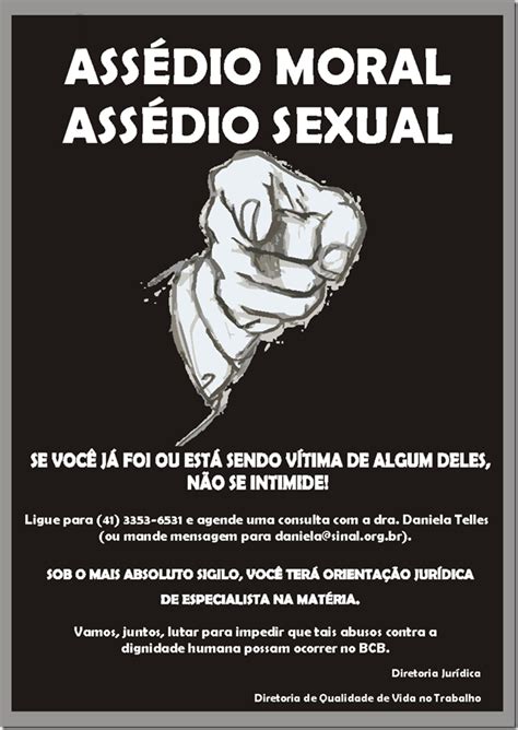 Combate Ao Ass Dio Moral E Ao Ass Dio Sexual Sinal Sindicato Nacional Dos Funcion Rios Do
