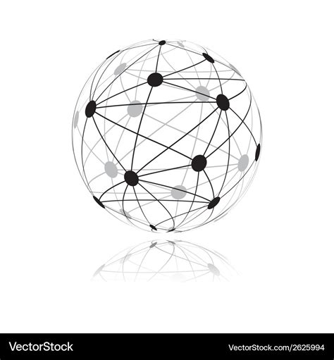 Global Network Royalty Free Vector Image Vectorstock