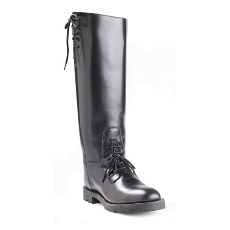 Intapol Police Motorcycle Boots with Zipper Back (Extra W...