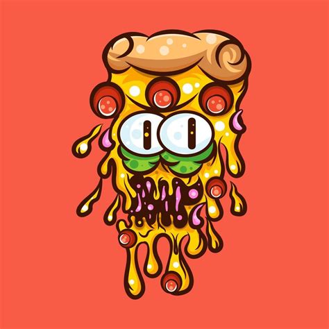 ilustración de pizza monstruo 10962127 Vector en Vecteezy