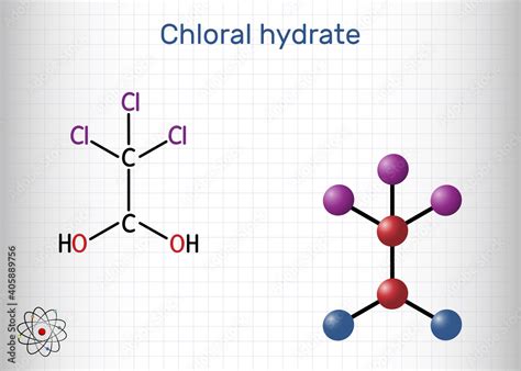 Chloral Hydrate Geminal Diol Anesthetic Molecule A Synthetic