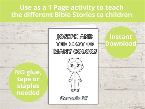 Joseph Coat Of Many Colors Josephs Coat Sunday School Craft Bible