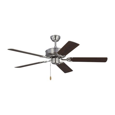 Generation Lighting Haven 52 Inch Indoor Brushed Steel Ceiling Fan