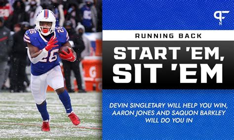 Rb Start Em Sit Em Week Devin Singletary Will Help You Win