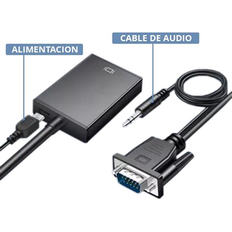 Itsca Its C A Adaptador Vga A Hdmi Con Audio