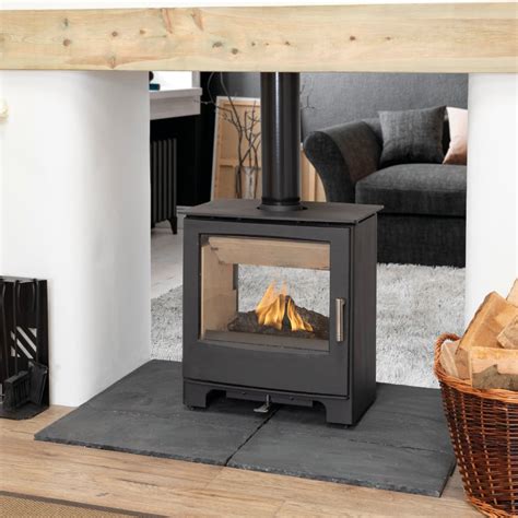 Mendip Woodland Double Sided Se Wood Burning Stove Simply Stoves