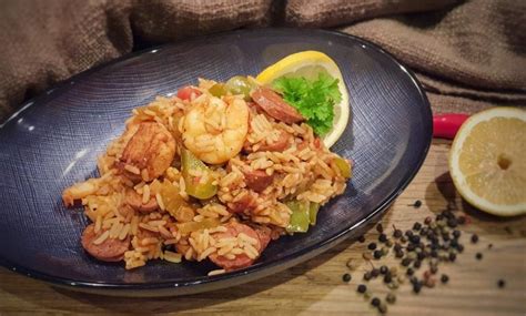 Jambalaya Kreolische Reispfanne Mit Huhn Shrimps Bbqpit De