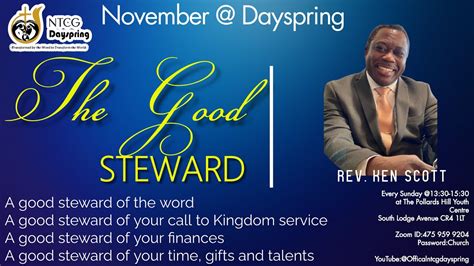 THE GOOD STEWARD Sermon SERIES YouTube