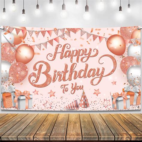 Amazon Katchon Happy Birthday Banner For Girls Xtralarge X