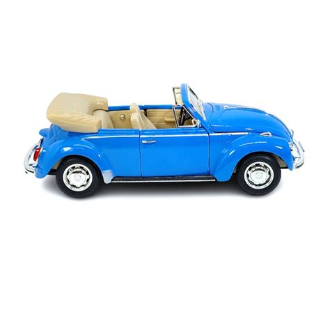 Miniatura Volkswagen Fusca Beetle Azul Claro Welly 1 24 ComprecarShop