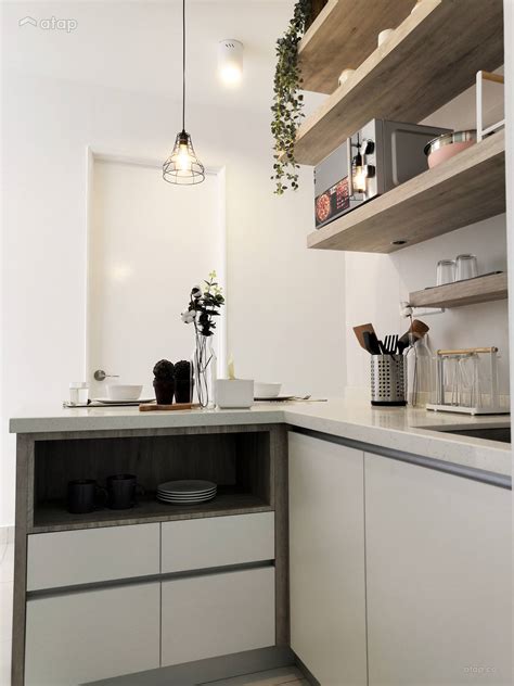 Minimalistic Modern Kitchen Condominium Design Ideas Photos Malaysia