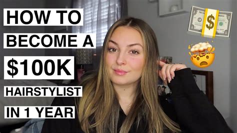 HOW TO BECOME A SIX FIGURE HAIRSTYLIST IN 1 YEAR Tips And Tricks