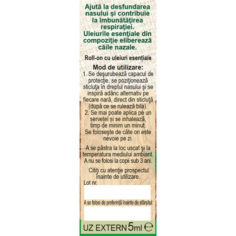 Ulei Decongestionant Nazal Hapciu Nazal R50 5 Ml Fares Farmacia Tei