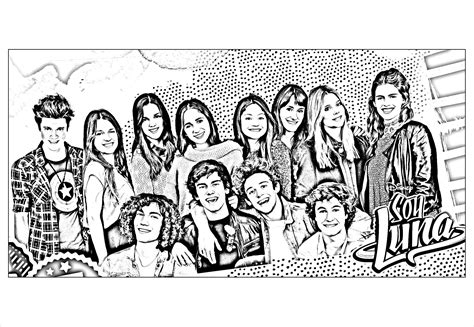 Harmonieux Coloriage Soy Luna Images Coloriage