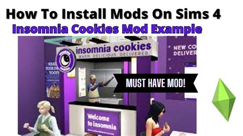 How To Install Insomnia Cookies Mod For Sims Youtube