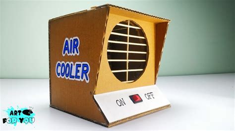 How To Make Powerful Air Cooler From Cardboard How To Make Mini Air